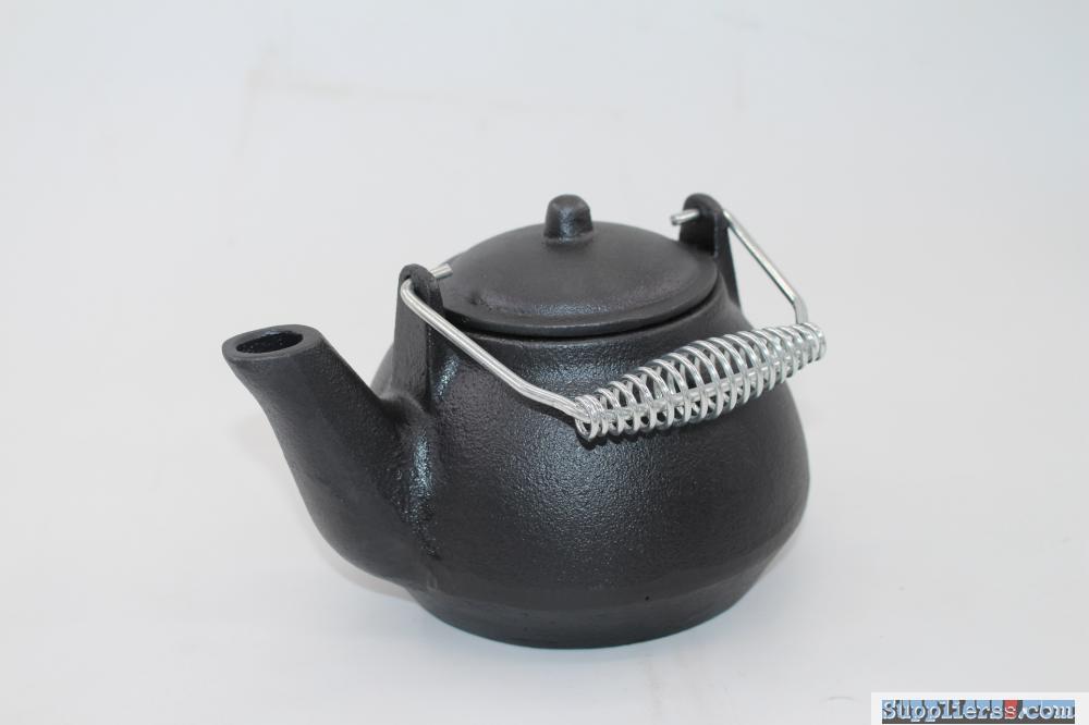 Cast iron teapot for cooking tea