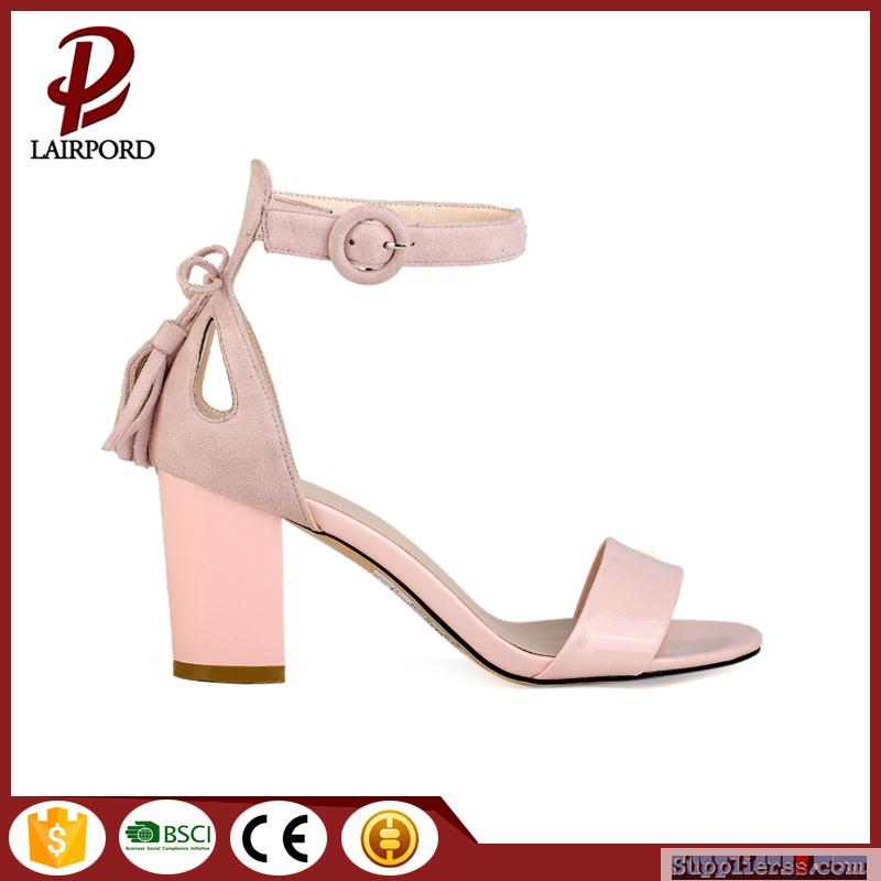 6cm chunky heel hot sale pink sandals