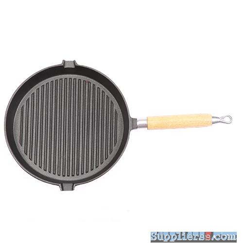 Cast iron grill pan removable handle