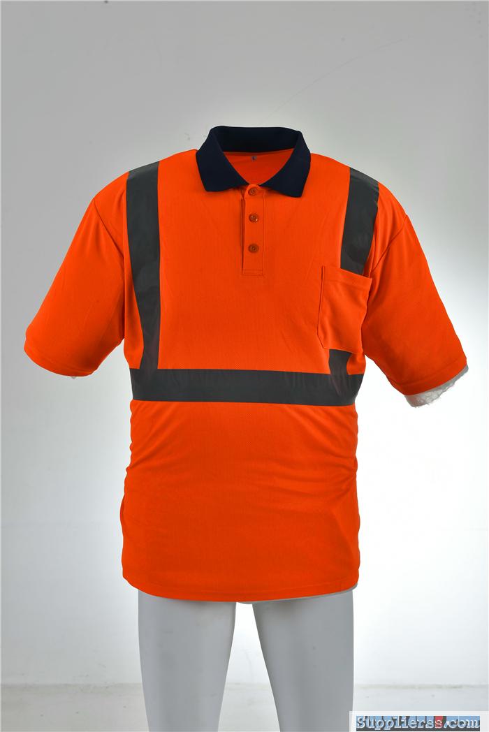 High Visibility Moisture Wicking Long Sleeve Safety Shirt