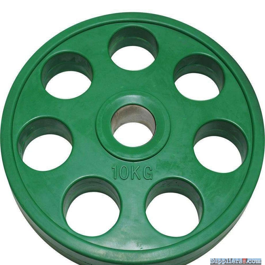 Colorized Barbell Bumper Weight Plates