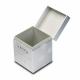 Cool Shiny Silver Paper Candle Box