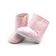 Wholesales Cute Pink Leather Baby Girls Boots