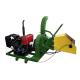 Diesel engine wood chipper for leave branches