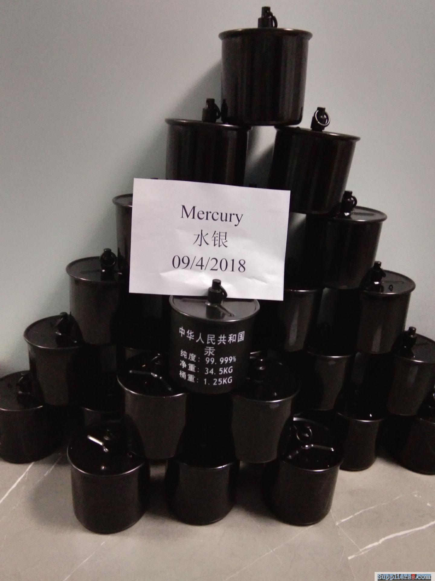 mercury 99.999% mercury 7439-97-6 Quicksilver liquid pmk bmk 13605-48-6 4433-77-6