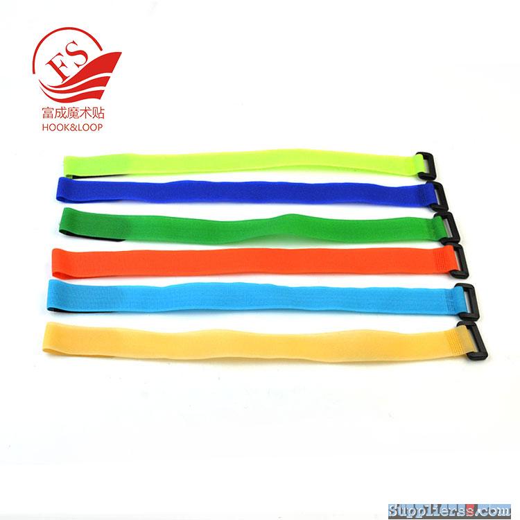colors plastic belt buckle hook loop strap fastener