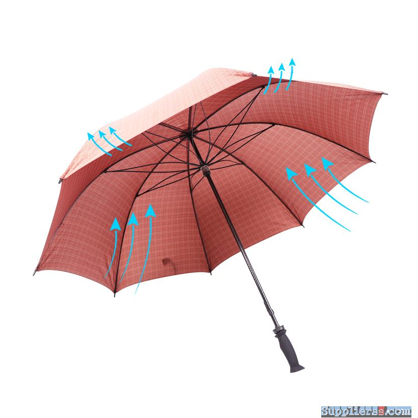 RST wholesale chinese umbrella windproof golf long automatic straight umbrella