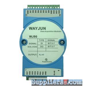 Ethernet switch to RJ45 switch to Web Eight digital inputs