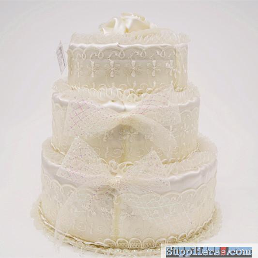 Birthday cake shape wedding box design