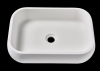 Matte pure acrylic countertop washbasin for hotel
