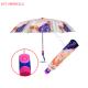 RST high quality Oil painting umbrella 3 fold windproof umbrella advertising