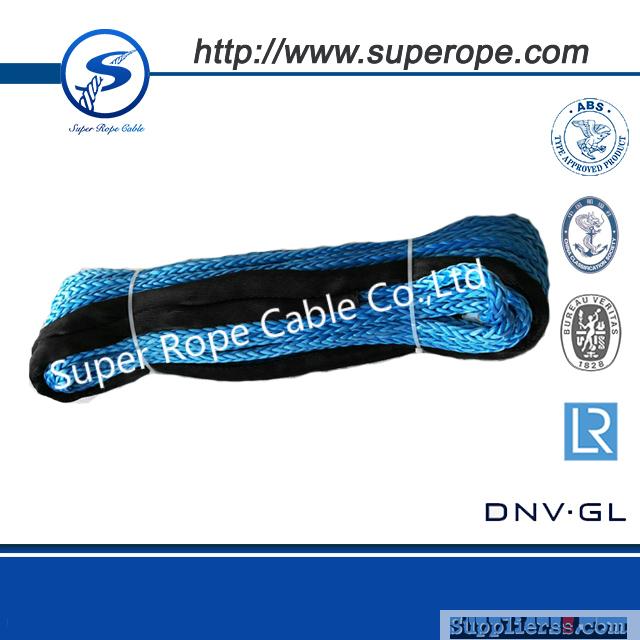 Synthetic winch rope/line with hook for 4wd/offroad/4x4