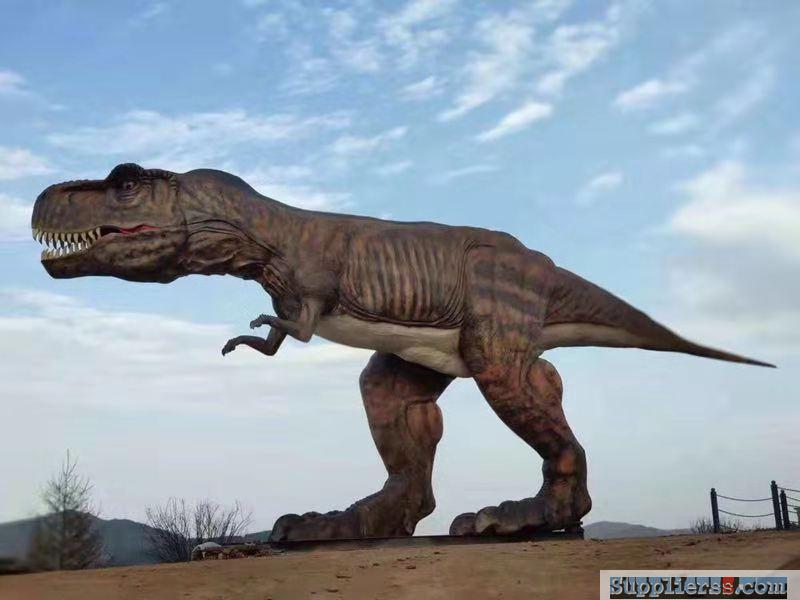 amusement park artificial animatronic dinosaur statue