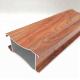 Swing cabinet door wood grain transfer aluminum profile