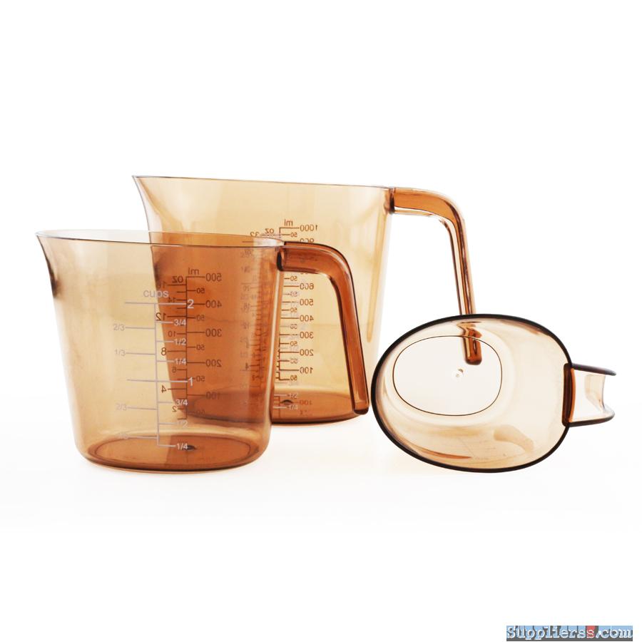 3 piece angled plastic measuring cups set