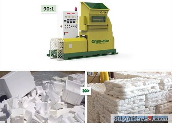 High efficiency GREENMAX M-C200 EPS foam melting machine