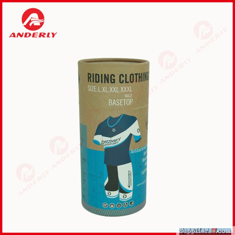 Customized Packaging Paper Canister Clothes Kraft Tube