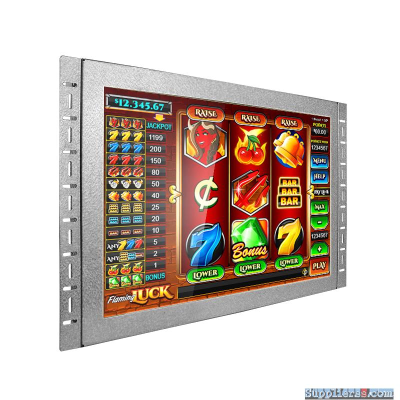 19 inch wide POG WMS infrared game touch screen monitor 1440*900