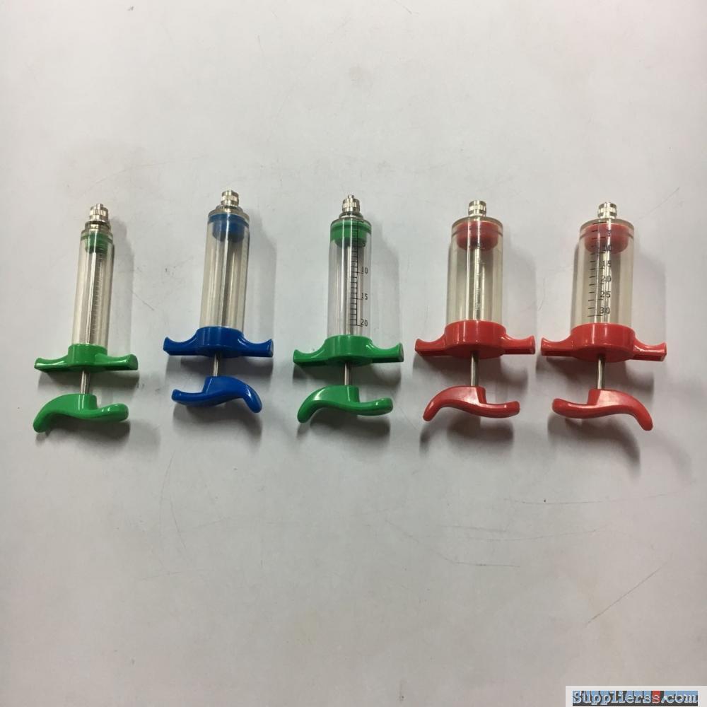 colorful vet syringe non adjustable syringe