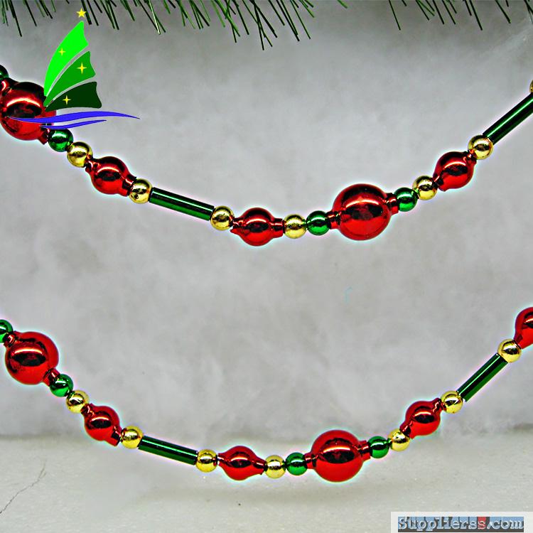 Colorful Glass Garland for Christmas Ornament Decoration