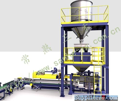 Automatic packaging open mouth bags ,palletizing production line