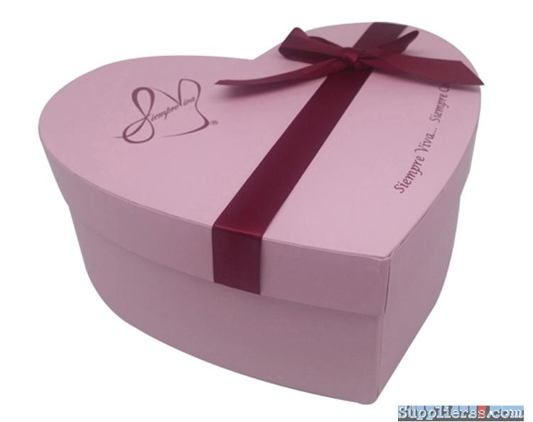 Customized Waterproof Heart Shaped Flower Paper Box