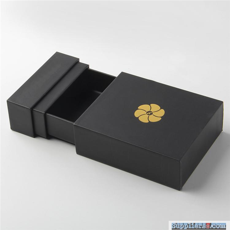 Luxury Black Cardboard Packing box for Jewelry