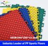 Interlock PP Sports Floor, Modular Sport Tiles, Plastic Flooring, Synthetic Sport Floor