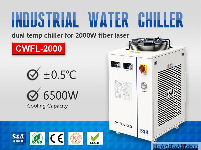 Refrigeration Compressor Water Chiller for 2KW Fiber Laser Metal Cutting Machine