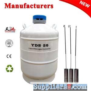 China liquid nitrogen dewar 20L with straps 6 canisters price in DJ