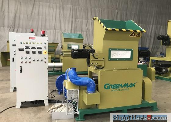 High productivity GREENMAX M-C100 EPS foam densifier