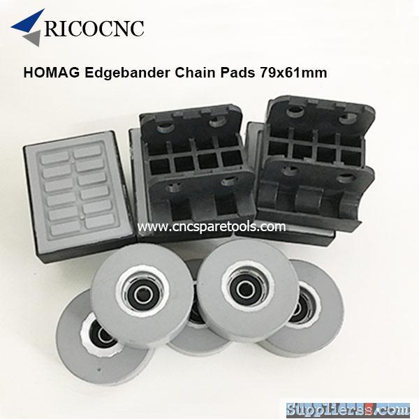 79x61mm HOMAG Edgebander Track Pads Conveyor Chain Pads for Brandt Edgebanding Machine