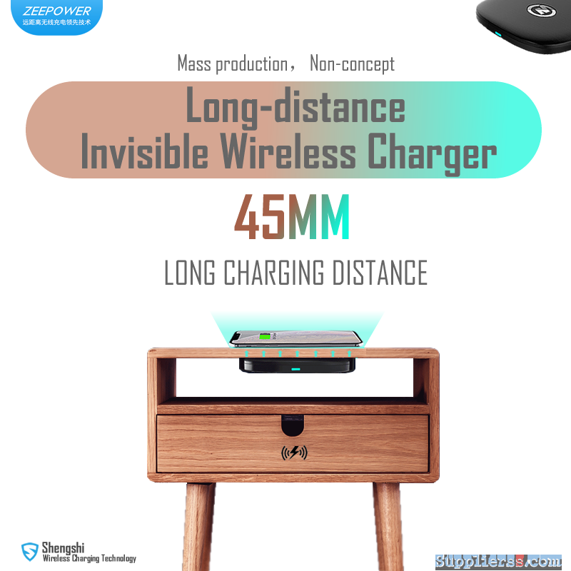 Invisible Fast, long distance, Wireless Charger(Shengshi ZeePower) Charging distance up to