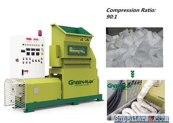 Recycling machinery of GREENMAX M-C200 foam densifier