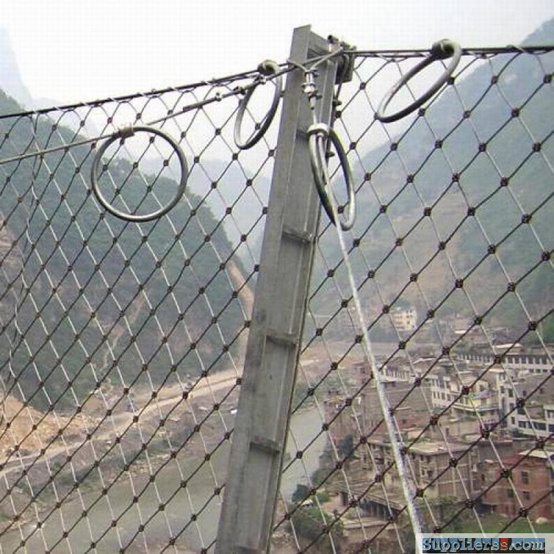 High Tensile Flexible Wire Rope Net For Slope Stabilization