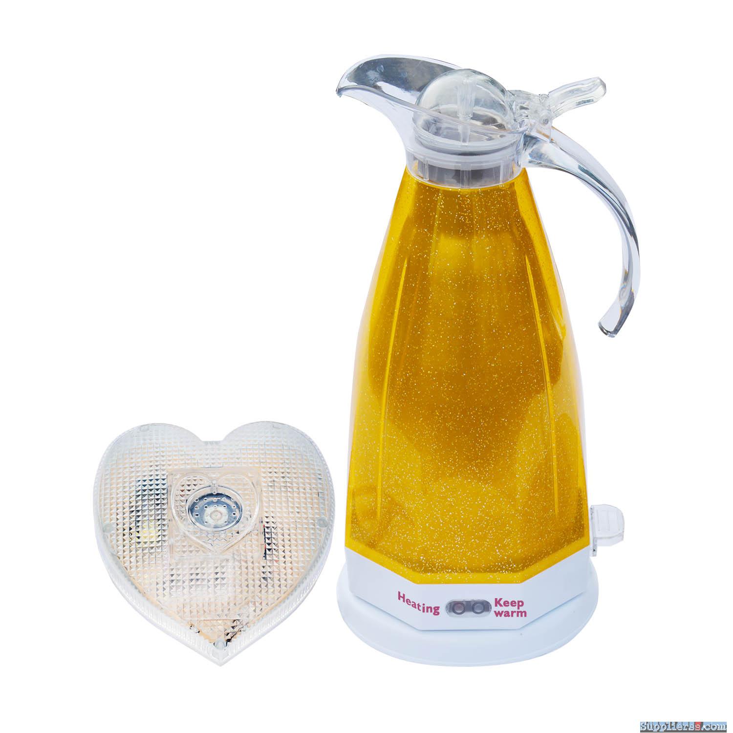 2.0L Yellow Electric Kettle with Voice and LED Flash Prompt for the Blind Deaf Low Vision 