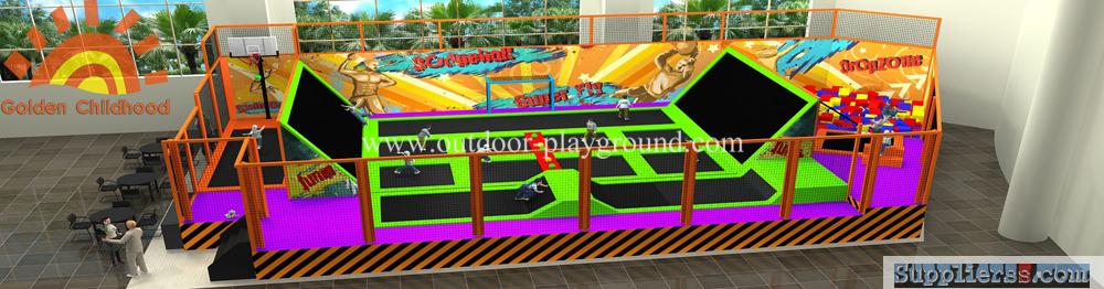Special Custom Trampoline Football Playground