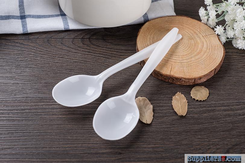 White Disposable PP Plastic Spoon