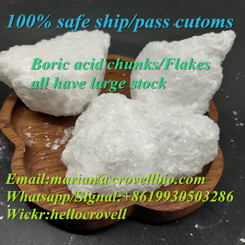 Boric acid chunks from China with large stock Whatsapp:+8619930503286