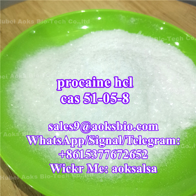 Local anesthetic drug procaine hcl cas 51-05-8 procaine hcl powder door to door delivery t