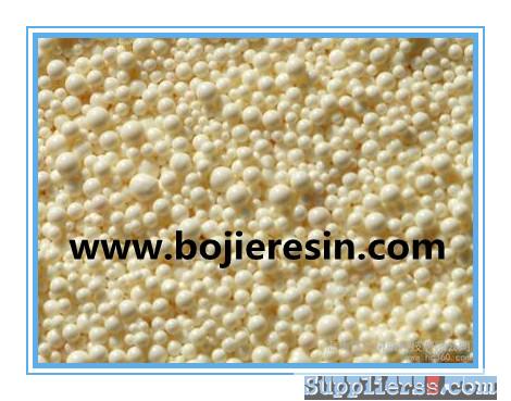 Ion exchange resin for recovery gold