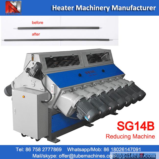 14 station stainless steel pipe reducing machine for tubular heating element