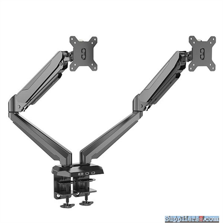 Dual Monitor Mount Desk Stand Mechanical Spring Height Adjustable Arms for Two49