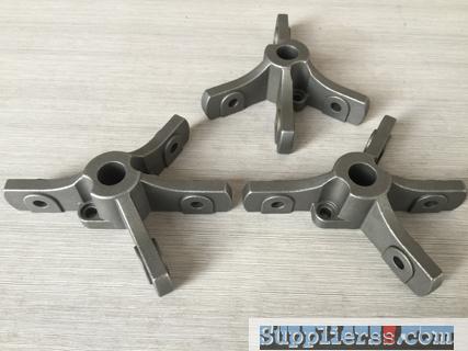 Investment casting steel support for agricultural machinery