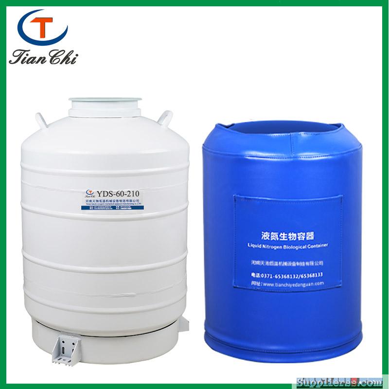 60 liter dry ice tank liquid nitrogen ice cream supplier with protective case