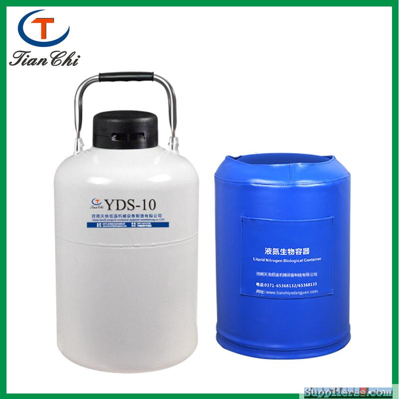 Tianchi hot sale YDS-10 liter dry ice tank cryogenic liquid with carton packaging