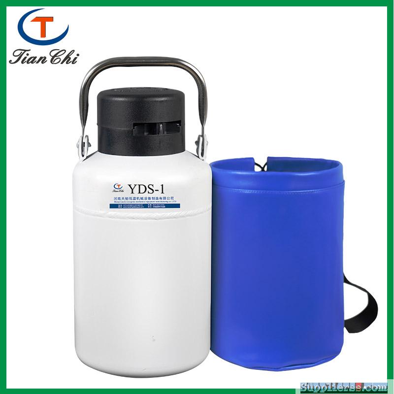 Portable 1L liquid nitrogen tank dry ice tank for beauty industry
