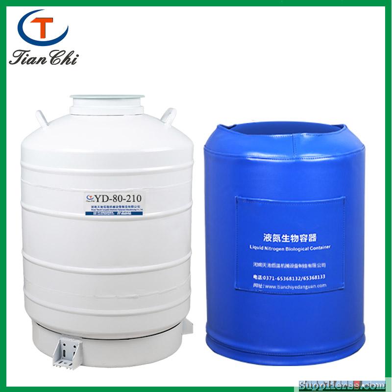 80L Large-caliber liquid nitrogen dry ice tank beauty accessories with 5 pails