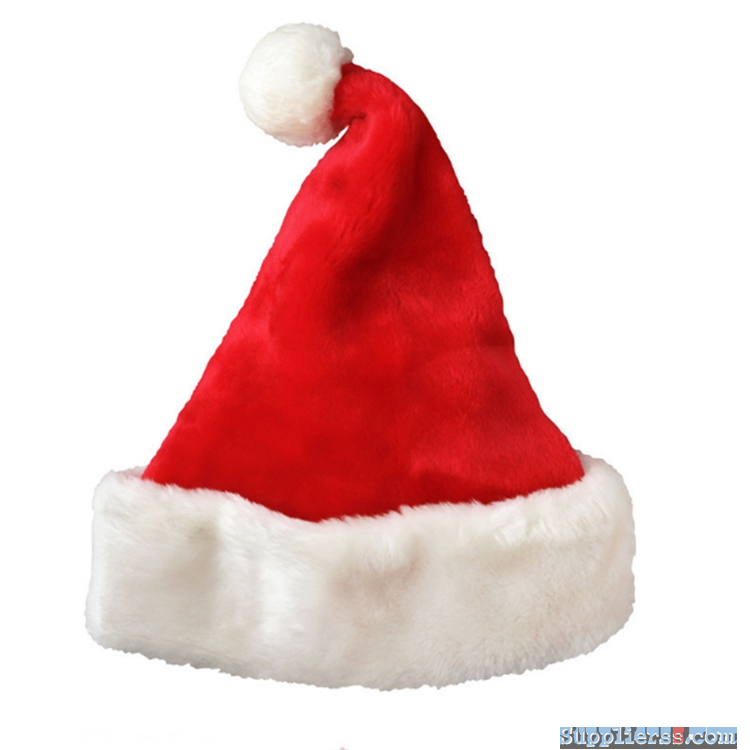 Gilded Plush Christmas Hat