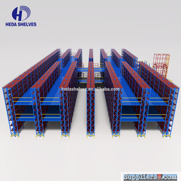 Accept OEM big projects Factory double side steel plate warehouse Mezzanine multi rack56
